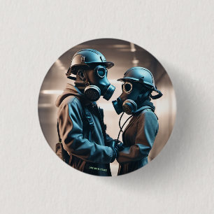 Badge Rond 2,50 Cm AMOUR ET RÉSISTANCE Cine scope Pin Bouton Bouton