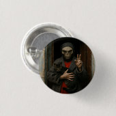 Badge Rond 2,50 Cm Amour Extraterrestre (Devant & derrière)