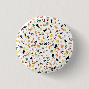 Badge Rond 2,50 Cm Amour pour la Hollande