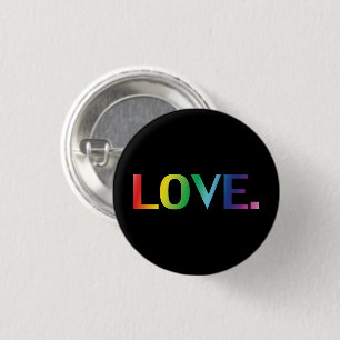Badge Rond 2,50 Cm Amour, pride lgbt lgbtq gay queer couleurs arc-en-