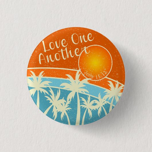 Badge Rond 2,50 Cm Amour Un Autre Design Chrétien (Devant)