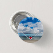 Badge Rond 2,50 Cm Amour un peu mieux / plus Heart Recovery Slogan (Devant & derrière)