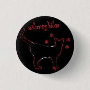 Badge Rond 2,50 Cm amoureux des chats amateurs de chats Bouton