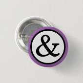 Badge Rond 2,50 Cm Ampersand (Devant & derrière)