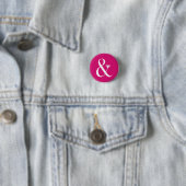 Badge Rond 2,50 Cm Ampersand Et Relax (En situation)