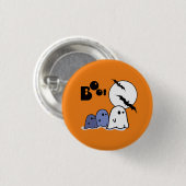 Badge Rond 2,50 Cm Amusant Petit Fantôme. Cadeau Halloween (Devant & derrière)