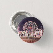 Badge Rond 2,50 Cm Amusement de Coney Island (Devant & derrière)