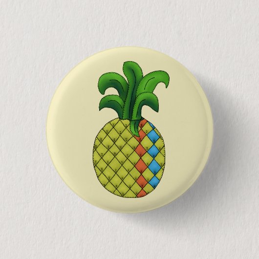 Badge Rond 2,50 Cm Ananas (Devant)