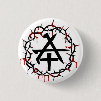 Badge Rond 2,50 Cm Anarchie chrétienne
