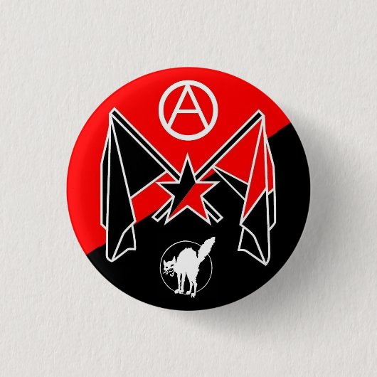 Badge Rond 2,50 Cm anarcho-syndicalisme (Devant)
