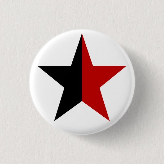 Badge Rond 2,50 Cm Anarchy Star Classique (noir/rouge) (Devant)