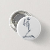 Badge Rond 2,50 Cm Anatomie du bouton d'os (Devant & derrière)