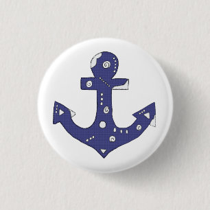 Badge Rond 2,50 Cm Ancre