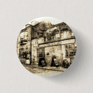Badge Rond 2,50 Cm Ancre Pub London Vintage