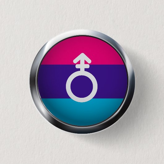 Badge Rond 2,50 Cm Androgyne (Devant)