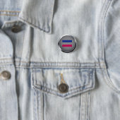 Badge Rond 2,50 Cm Androgyne (En situation)