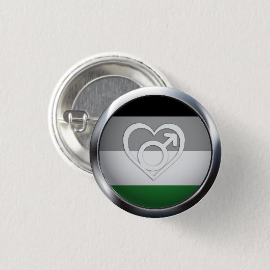 Badge Rond 2,50 Cm Androphilie (Devant & derrière)