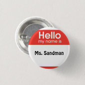 Badge Rond 2,50 Cm anesthésie femelle (Devant & derrière)