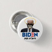 Badge Rond 2,50 Cm Ange Biden de la mort (Devant & derrière)