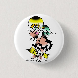 BADGE ROND 2,50 CM ANGE DE LIL