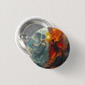 BADGE ROND 2,50 CM ANGE ET DIABLE (Devant & derrière)