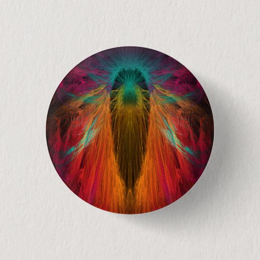 Badge Rond 2,50 Cm ange fractal (Devant)