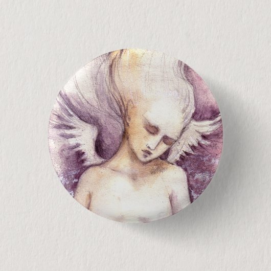 Badge Rond 2,50 Cm Ange gardien (Devant)