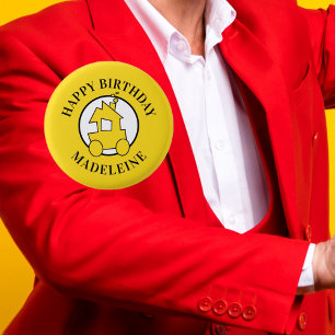 Badge Rond 2,50 Cm Anniversaire de enfant de train