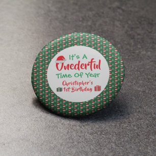 Badge Rond 2,50 Cm Anniversaire des 1 an Onederful