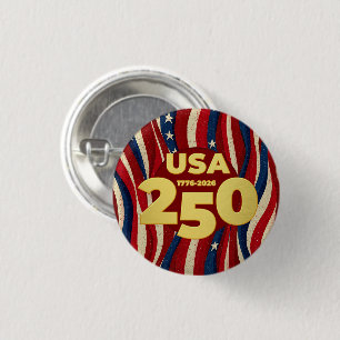 Badge Rond 2,50 Cm Anniversaire des 250 ans de l'Amérique 2026