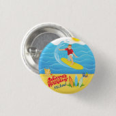 Badge Rond 2,50 Cm Anniversaire du surf (Devant & derrière)