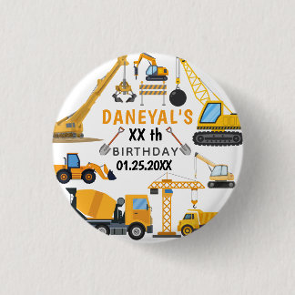 Badge Rond 2,50 Cm Anniversaire Simple de Construction Moderne pour E