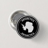Badge Rond 2,50 Cm Antarctique (Devant & derrière)