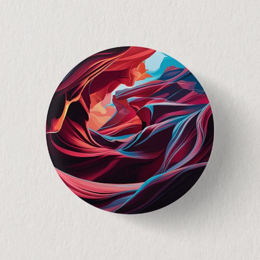 Badge Rond 2,50 Cm Antelope Canyon Abstrait Arizona (Devant)