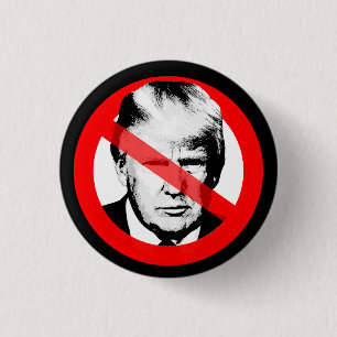 Badge Rond 2,50 Cm Anti Trump