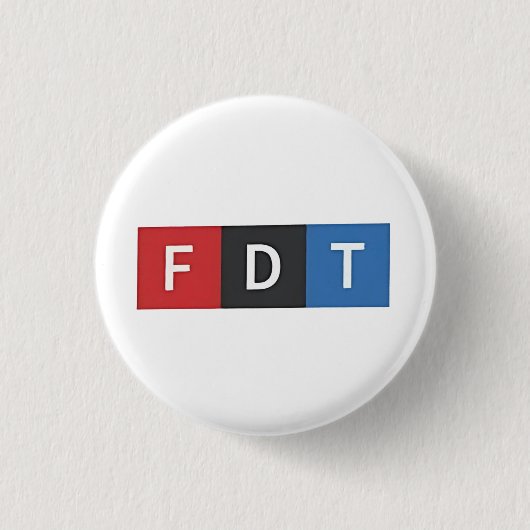 Badge Rond 2,50 Cm Anti-Trump et ses anti-Maga-démocrates subtils (Devant)