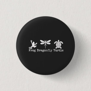 Badge Rond 2,50 Cm Anti-Trump FDT Anti-Maga Frog Turtle