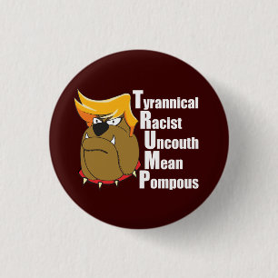 Badge Rond 2,50 Cm Anti Trump Funny Political Cartoon