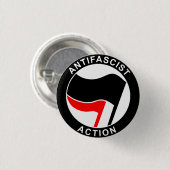 Badge Rond 2,50 Cm Antifasciste (Devant & derrière)