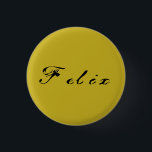 Badge Rond 2,50 Cm Antiquité noire orpheline de calligraphie de Felix<br><div class="desc">le felix est un caractère du noir orphelin de TVshow,  calligraphie</div>