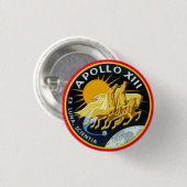 Badge Rond 2,50 Cm Apollo 13 insignes (Devant & derrière)