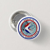 Badge Rond 2,50 Cm Apollo 15 insignes (Devant & derrière)
