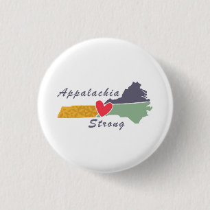 Badge Rond 2,50 Cm Appalachia Strong NC Mountains