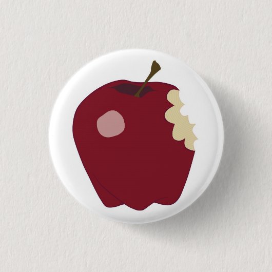 Badge Rond 2,50 Cm Apple croquant (Devant)