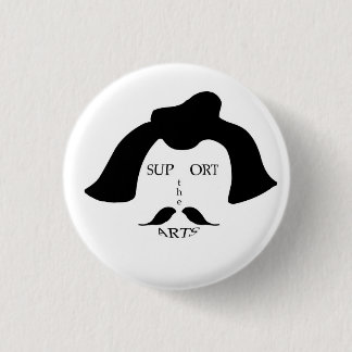 Badge Rond 2,50 Cm Appui surréaliste le bouton d'arts