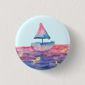 Badge Rond 2,50 Cm Aquarelle