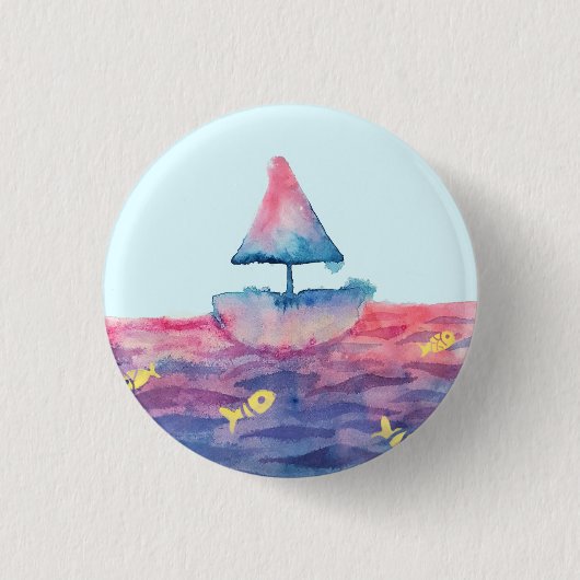 Badge Rond 2,50 Cm Aquarelle (Devant)