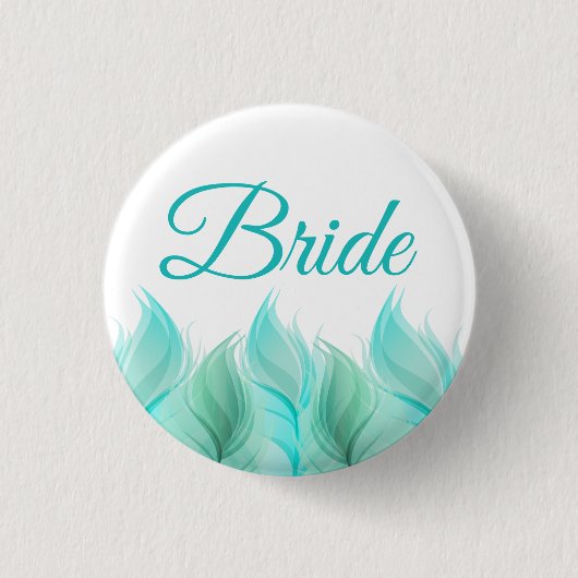 Badge Rond 2,50 Cm Aquarelle Feathers Bride (Devant)