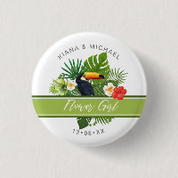 Aquarelle Fleur tropicale Fille verte ID577