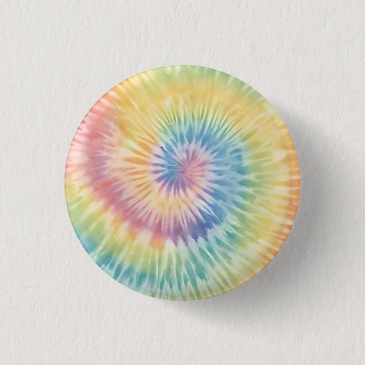 Badge Rond 2,50 Cm Aquarelle Pastel Rainbow Tie Dye (Devant)